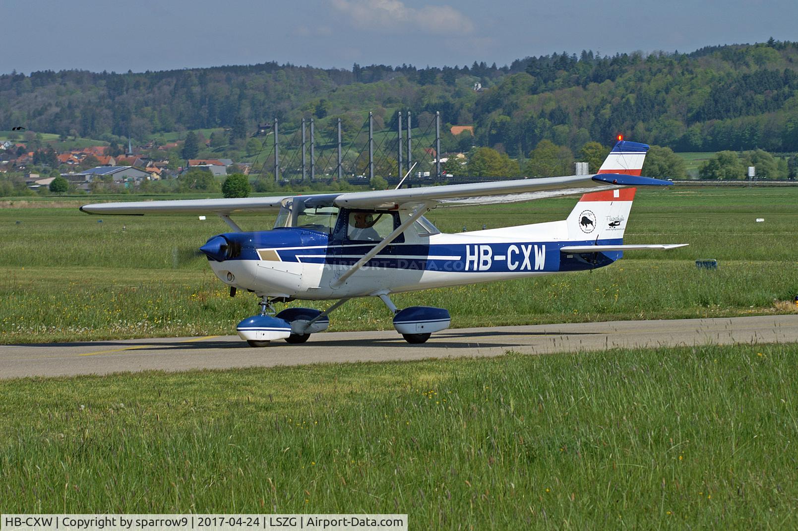 HB-CXW, 1978 Reims F152 C/N 1499, at Grenchen airport