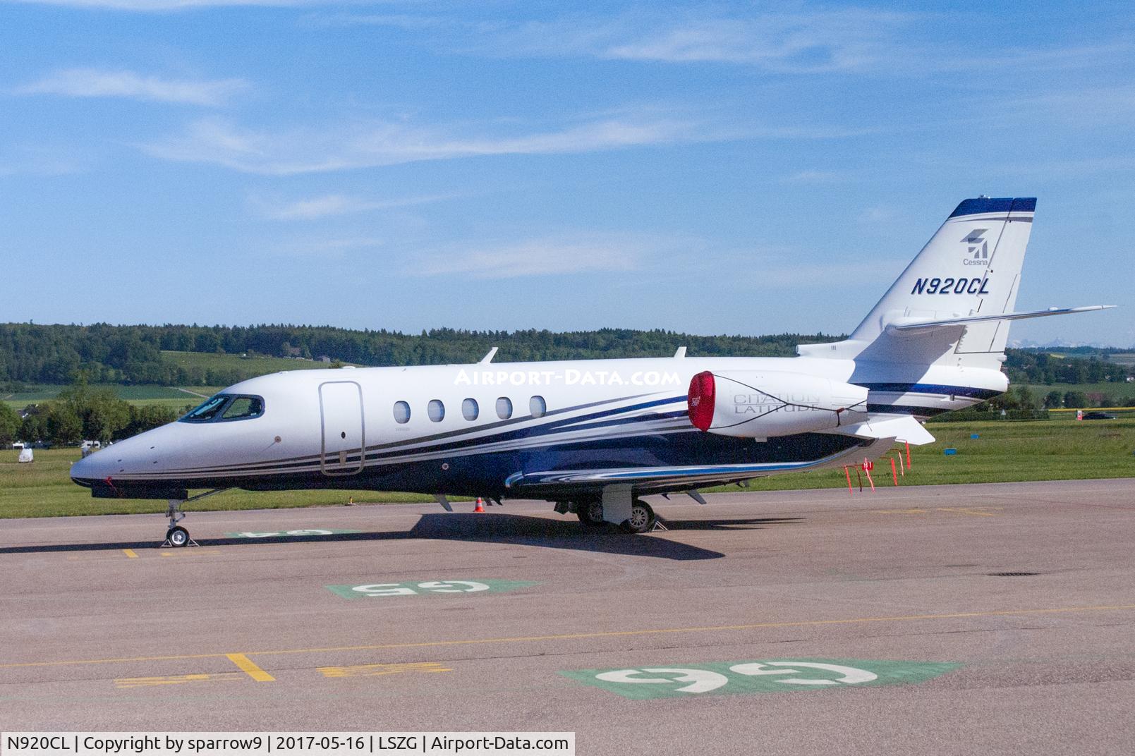 N920CL, 2016 Cessna 680A Citation Latitude C/N 680A-0020, at Grenchen airport