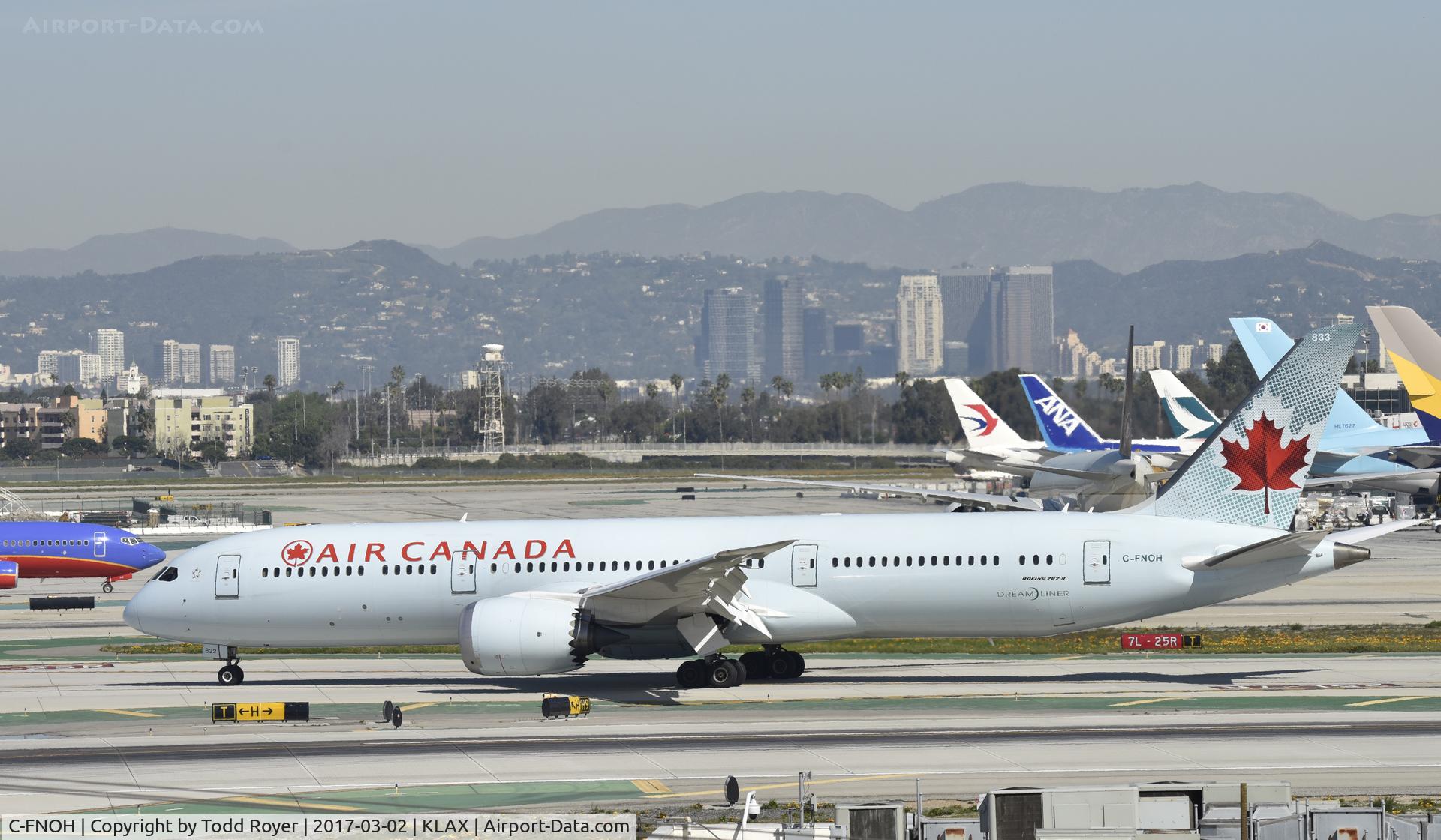 C-FNOH, 2015 Boeing 787-9 Dreamliner C/N 35267, Arrived at LAX on 25L
