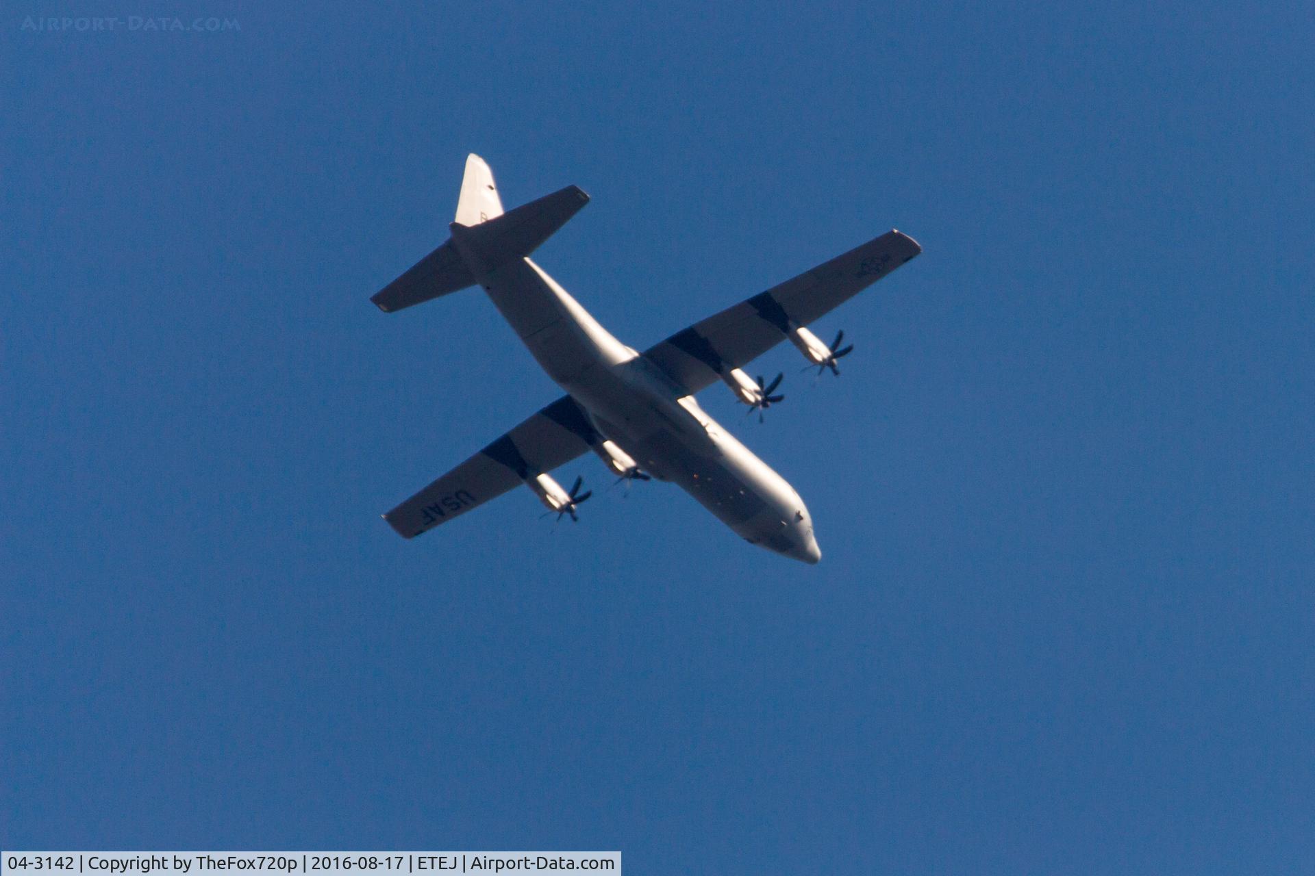 04-3142, 2004 Lockheed Martin C-130J-30 Super Hercules C/N 382-5558, Flying from Ramstein to Grafenwoehr Training Area.
