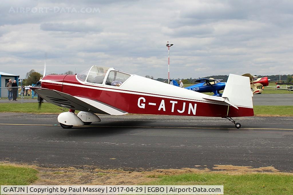 G-ATJN, 1958 Jodel D-119 C/N 863, @ the Radial&Trainers Fly-In Wolverhampton(Halfpenny Green) Airport.Ex:-F-PINZ.