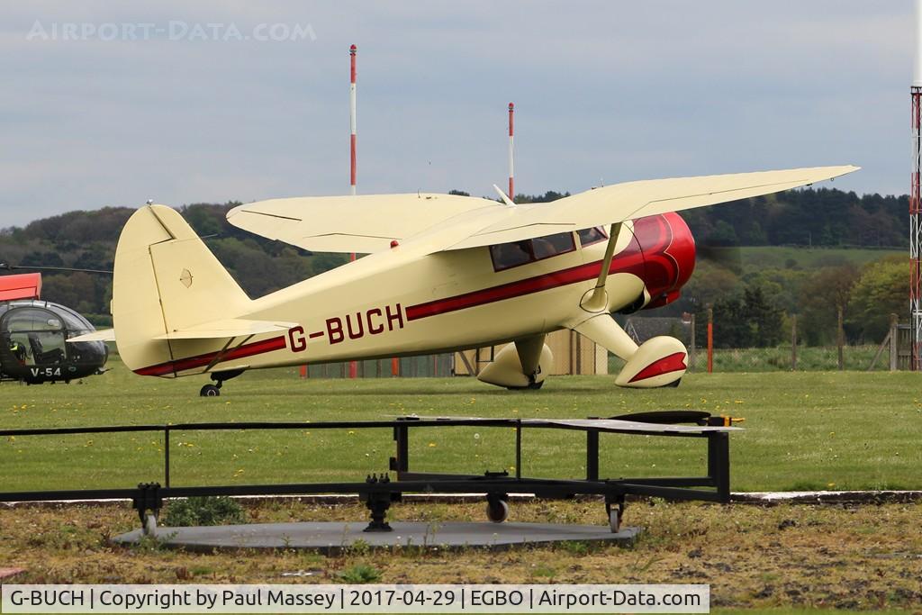 G-BUCH, 1943 Stinson V77 (AT-19) Reliant C/N 77-381, @ the Radial&Trainers Fly-In Wolverhampton(Halfpenny Green) Airport. Ex:-N9570H, Royal Navy FB531.