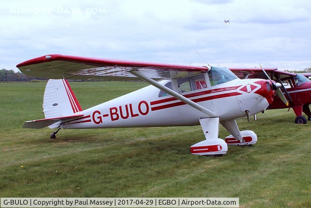 G-BULO, 1946 Luscombe 8F Silvaire C/N 4216, @ the Radial&Trainers Fly-In Wolverhampton(Halfpenny Green)Airport. Ex:-N1489K,NC1489K.