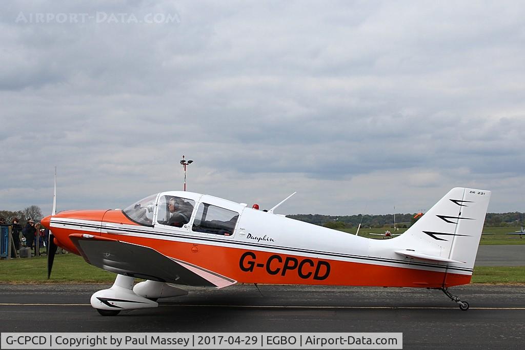 G-CPCD, 1968 CEA Jodel DR-221 Dauphin C/N 81, @ the Radial&Trainers Fly -In Wolverhampton(Halfpenny Green) Airport. Ex:-F-BPCD.