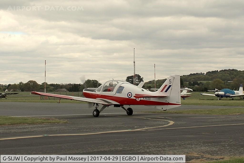 G-SIJW, 1974 Scottish Aviation Bulldog Series 120 Model 121 C/N BH120/295, @ the Radial&Trainers Fly-In Wolverhampton(Halfpenny Green)Airport. Painted as R.A.F.XX630/5.