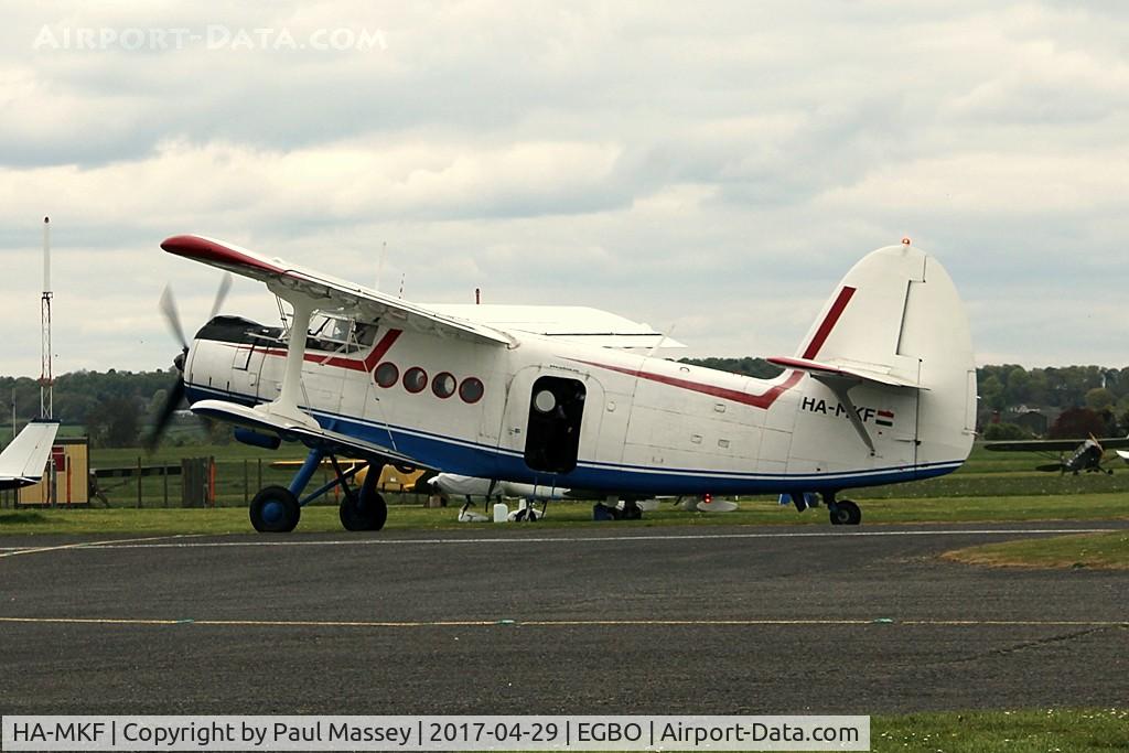 HA-MKF, 1985 Antonov An-2TP C/N 1G233-43, @ the Radial&Trainers Fly-In Wolverhampton(Halfpenny Green)Airport. Giving pleasure flights on the day.