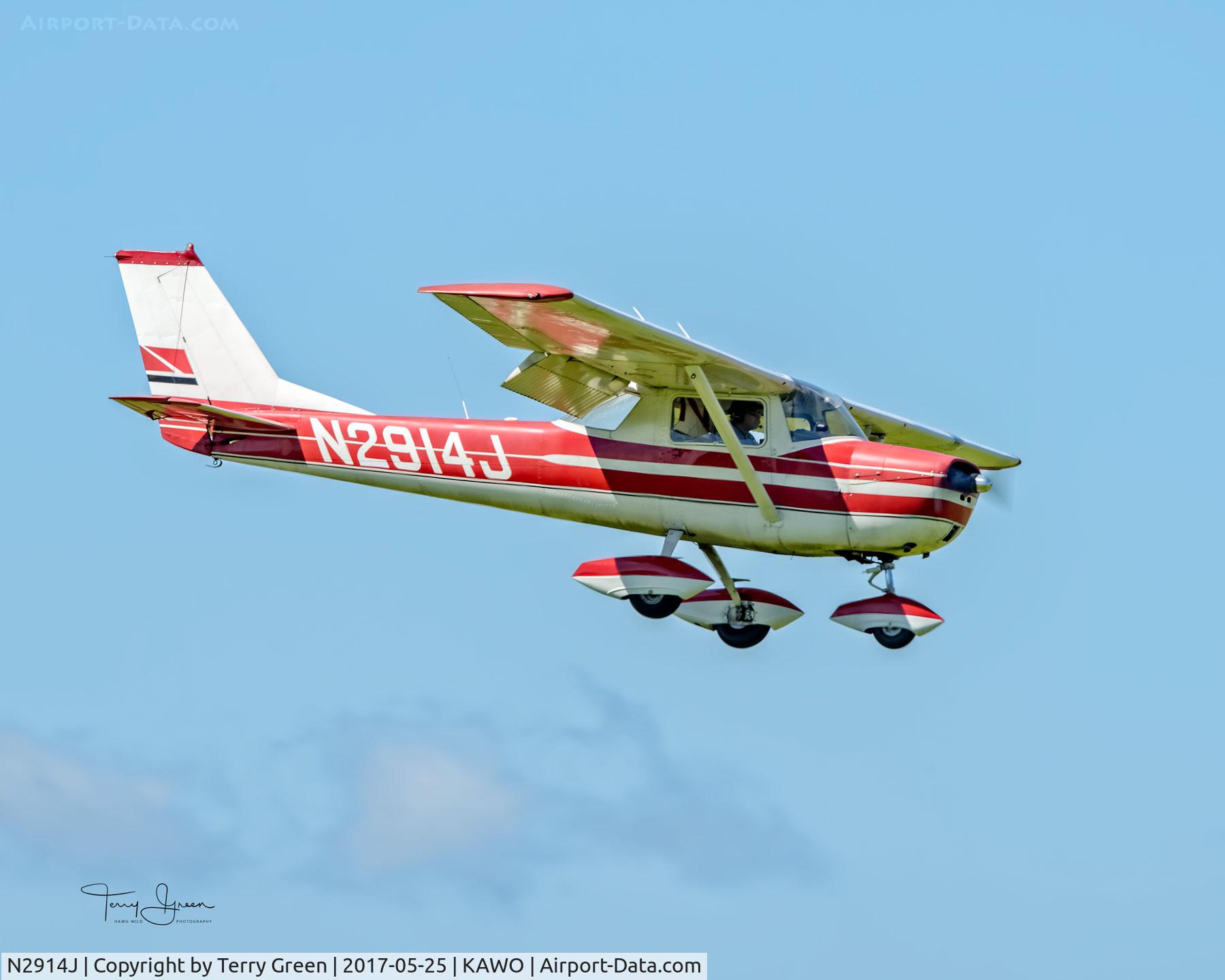N2914J, 1966 Cessna 150G C/N 15065714, KAWO