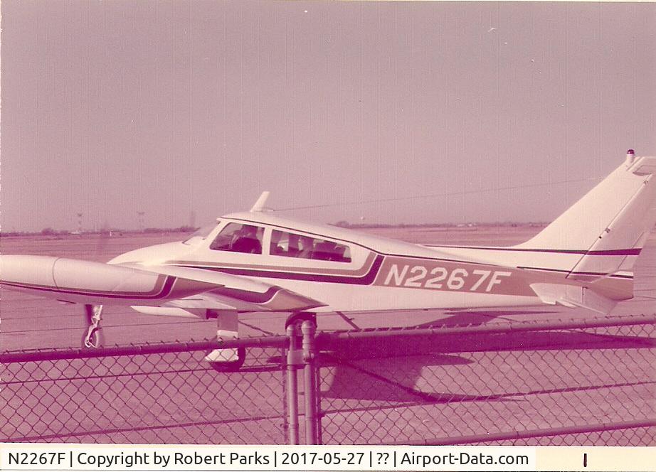 N2267F, 1966 Cessna 310L C/N 310L-0067, I took this photo sometime back in the late '70's. I don't remember why or who was the owner of the aircraft. Would like to find out!