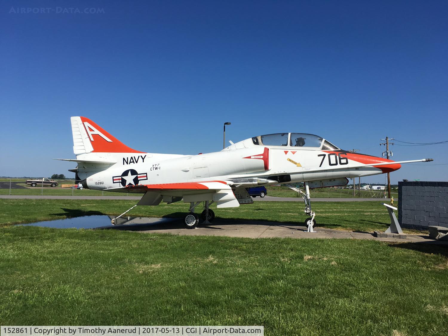 152861, Douglas TA-4J Skyhawk C/N 13507, 152861 (A-706), Douglas TA-4J Skyhawk, c/n: 13507