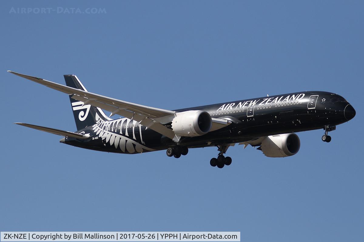 ZK-NZE, 2014 Boeing 787-9 Dreamliner C/N 34334, NZ175 from AKL