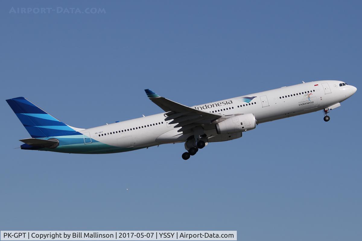 PK-GPT, 2014 Airbus A330-343 C/N 1548, back home from 34L