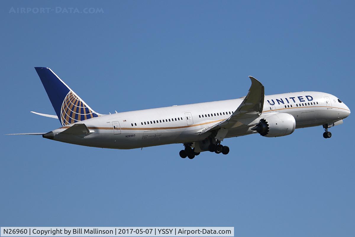 N26960, 2015 Boeing 787-9 Dreamliner Dreamliner C/N 36408, back to SFO