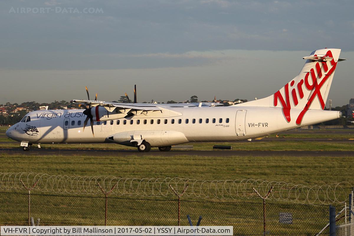 VH-FVR, 2012 ATR 72-600 (72-212A) C/N 1058, TAXI TO 16L