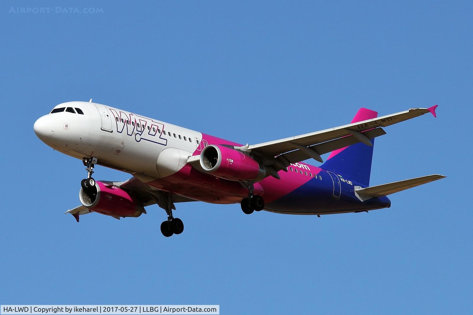 HA-LWD, 2010 Airbus A320-232 C/N 4351, Flight from Cluj-Napoca, Romania.