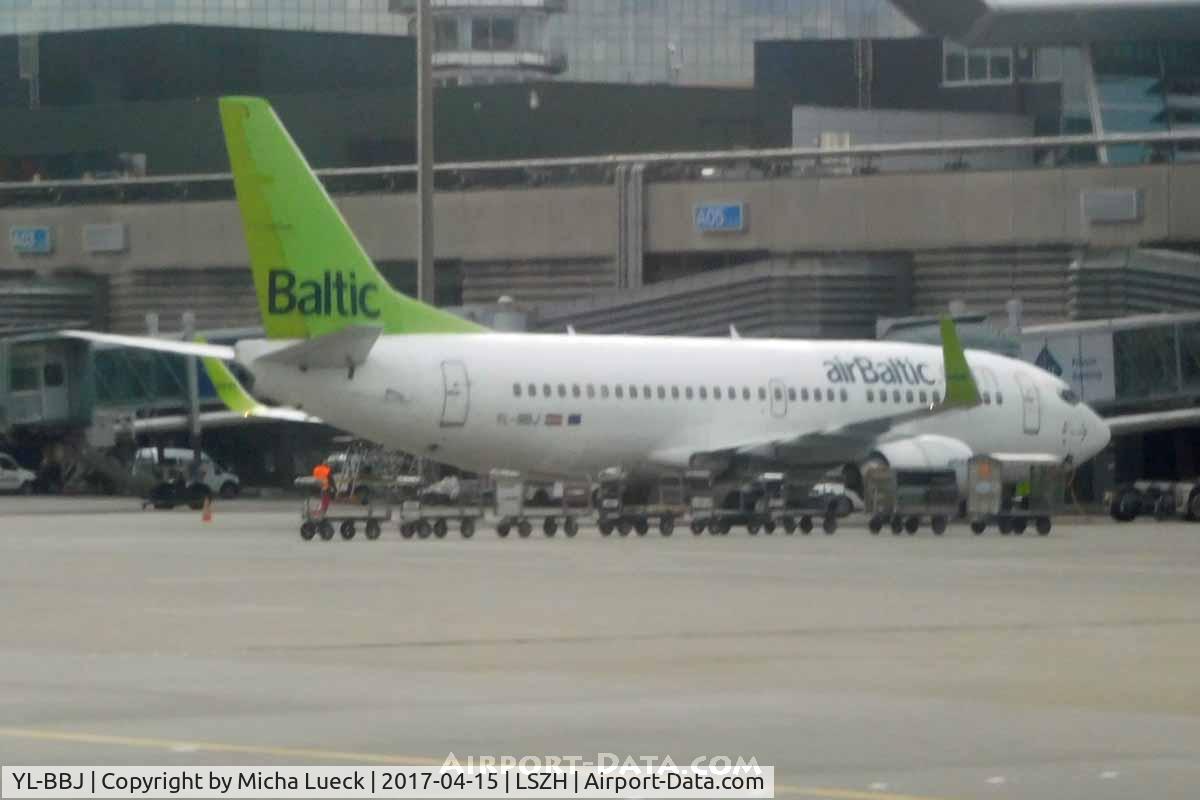 YL-BBJ, 1999 Boeing 737-33Q C/N 30333, At Zurich