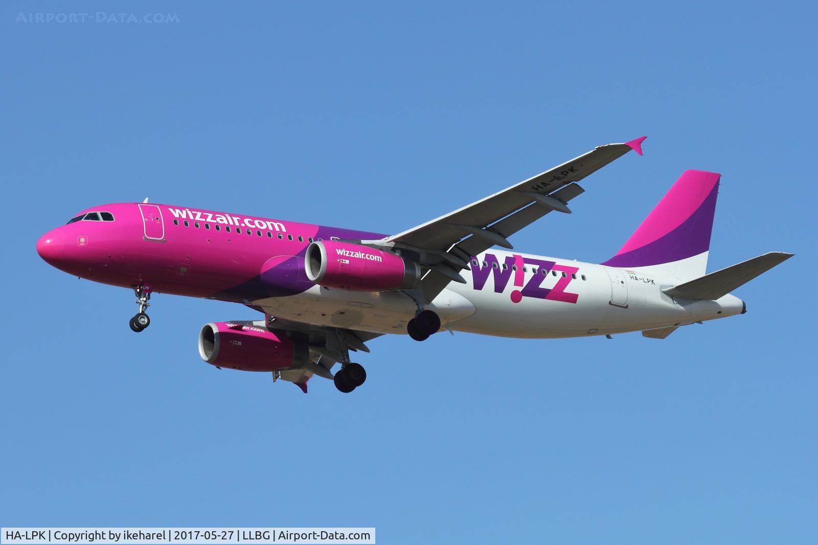 HA-LPK, 2007 Airbus A320-232 C/N 3143, Flight from Bucharest, Romania.