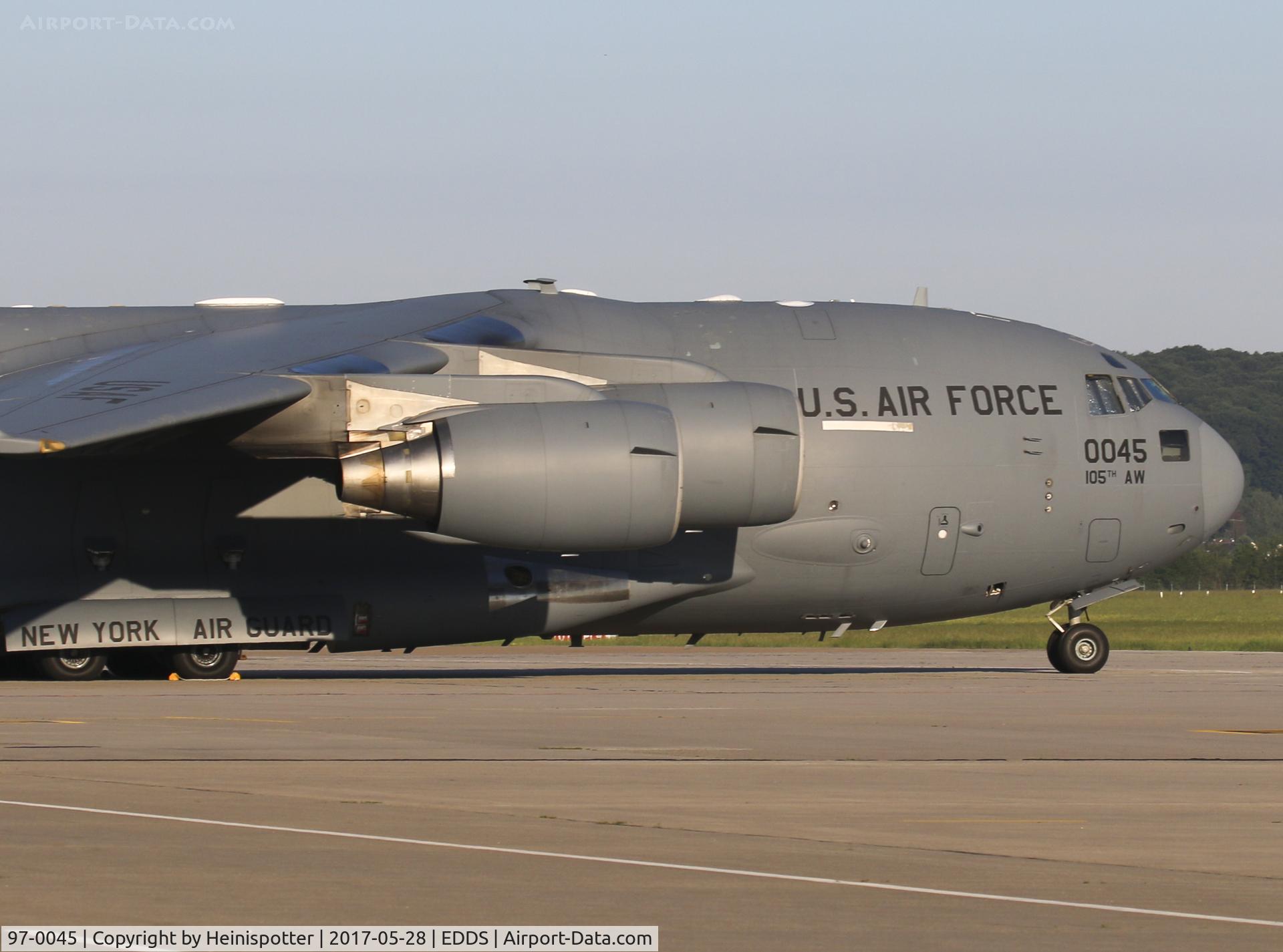 97-0045, 1997 Boeing C-17A Globemaster III C/N P-45, 97-0045 at Stuttgart Airport