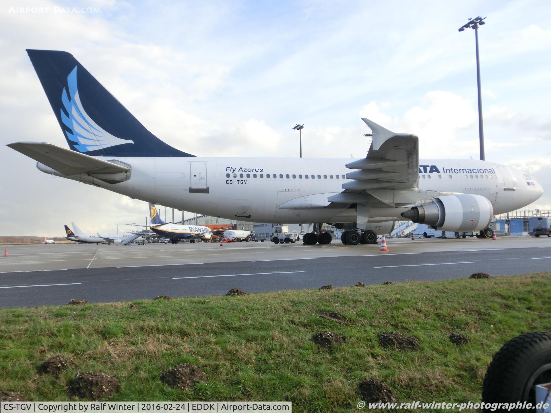 CS-TGV, 1992 Airbus A310-304 C/N 651, Airbus A310-304 - S4 RZO SATA International 'S.Miguel' ztrew- 651 - CS-TGV - 24.02.2016 - CGN