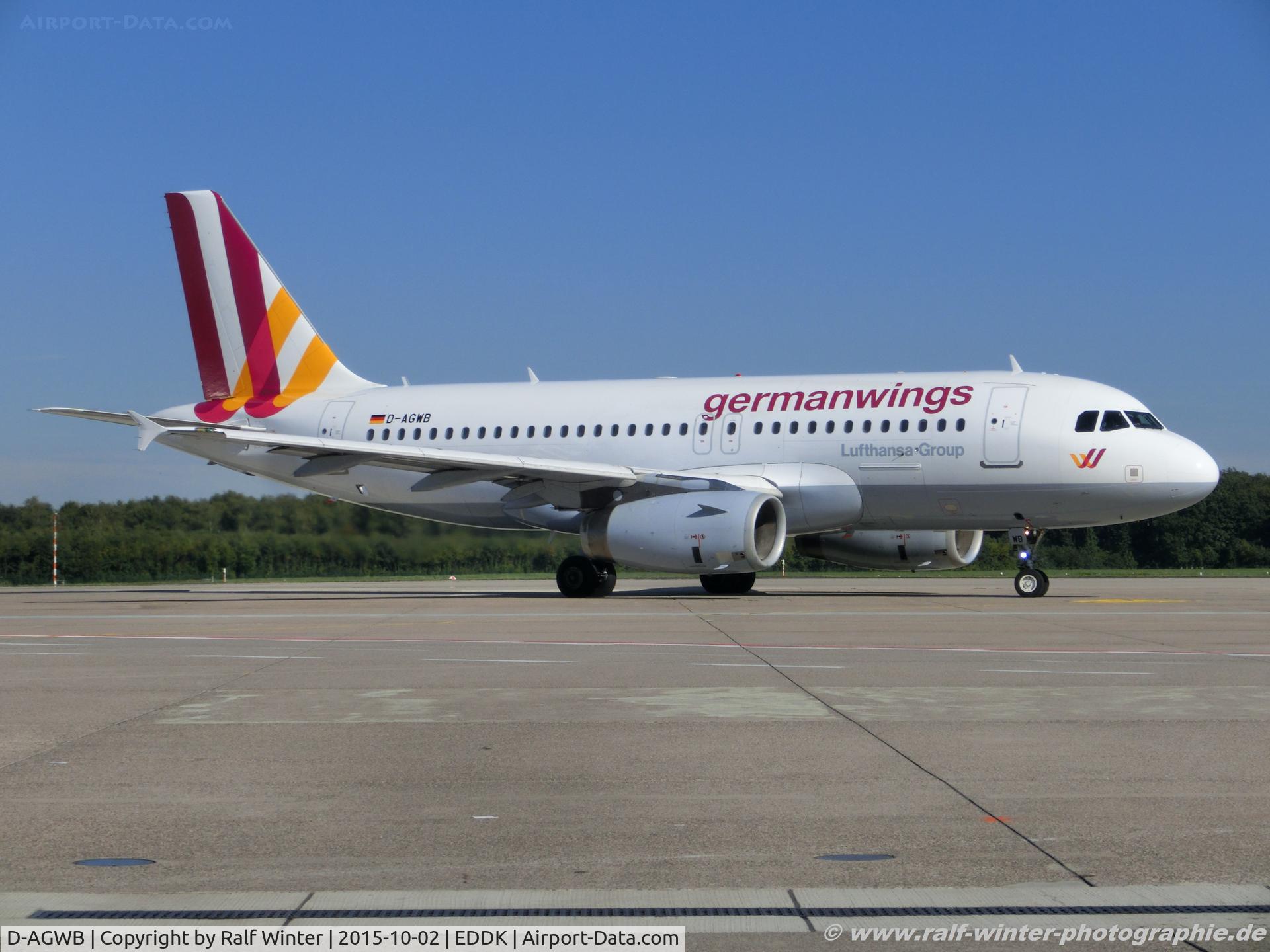 D-AGWB, 2006 Airbus A319-111 C/N 2833, Airbus A319-132 - 4U GWI Germanwings - 2833 - D-AGWB - 02.10.2015 - CGN