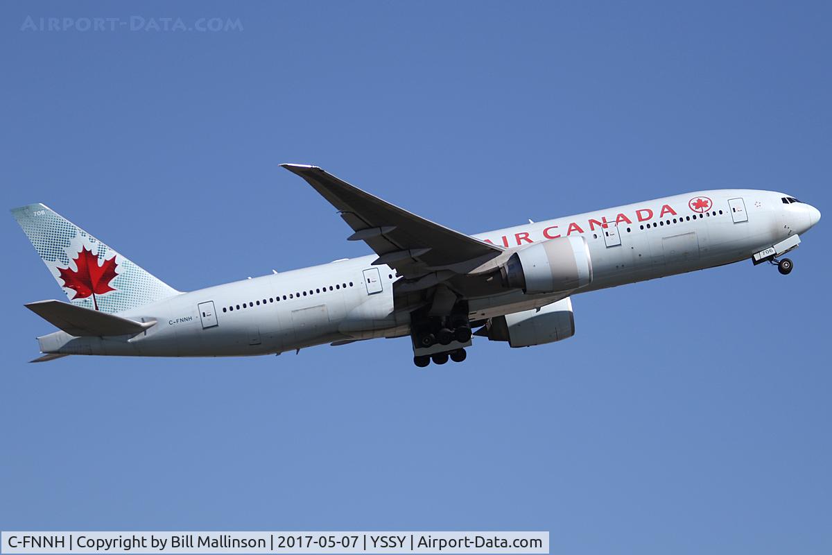 C-FNNH, 2008 Boeing 777-233/LR C/N 35247, away to YVR