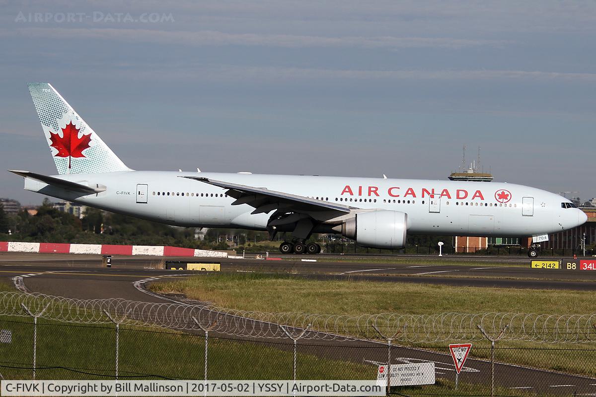 C-FIVK, 2008 Boeing 777-233/LR C/N 35245, in from YVR