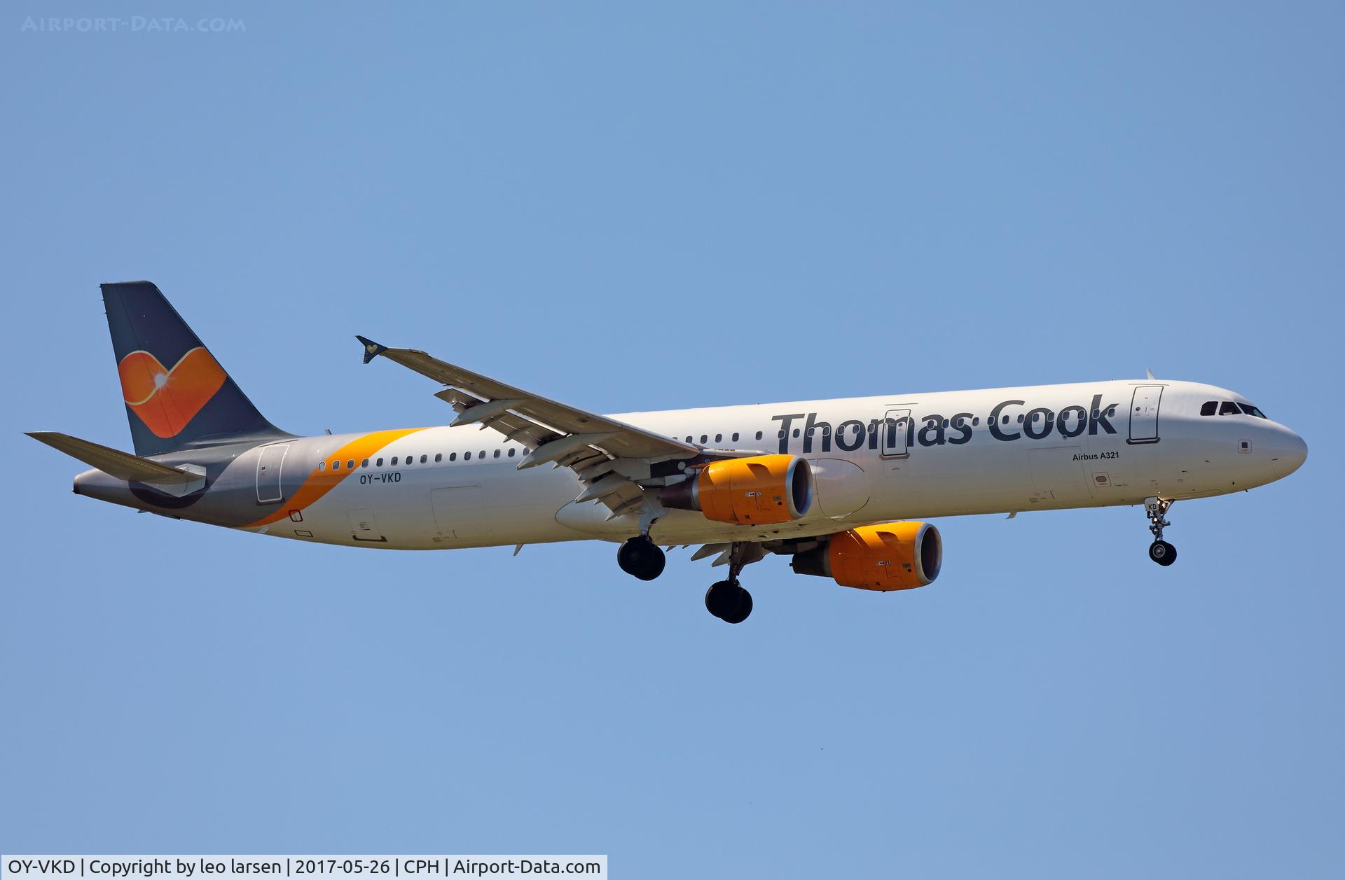 OY-VKD, 2003 Airbus A321-211 C/N 1960, Copenhagen 26.5.2017
