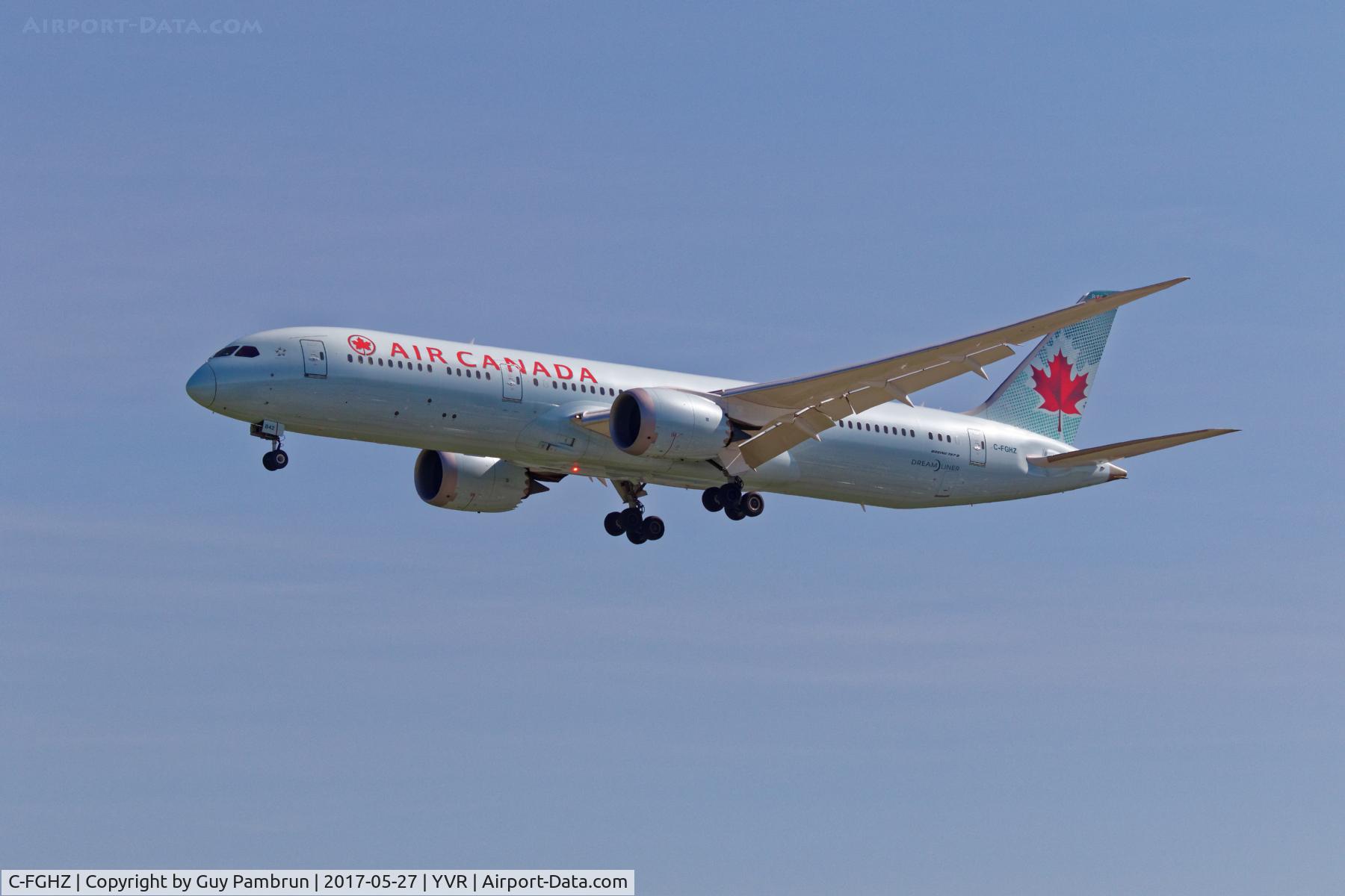 C-FGHZ, 2016 Boeing 787-9 Dreamliner Dreamliner C/N 37169, Landing
