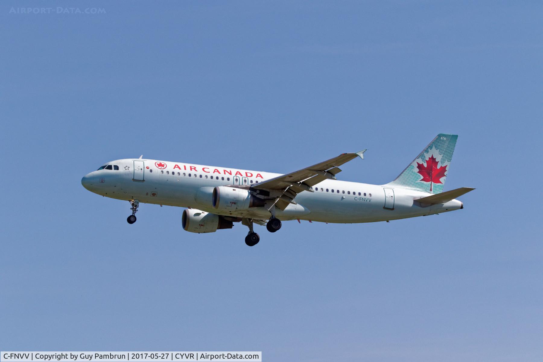C-FNVV, 1993 Airbus A320-211 C/N 404, Landing