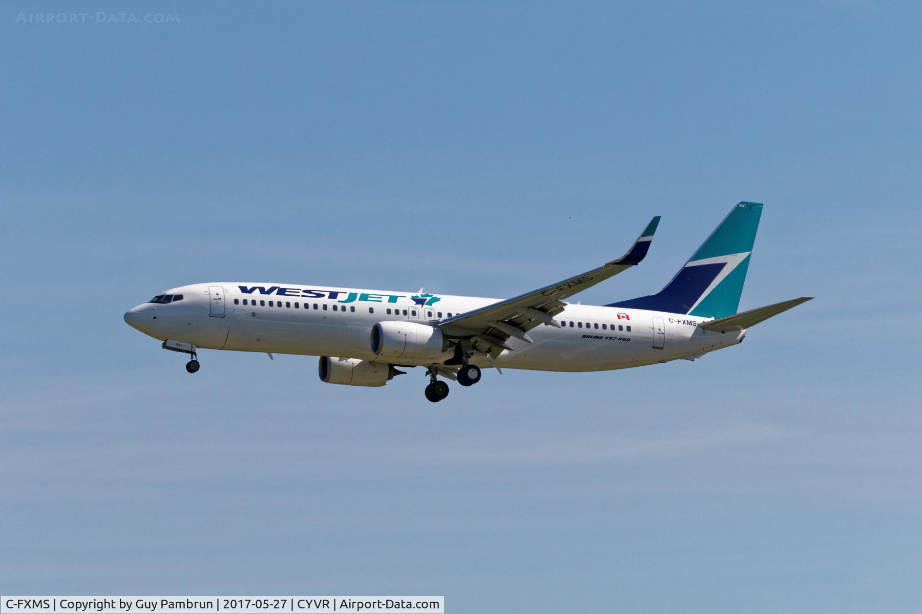 C-FXMS, 2016 Boeing 737-800 C/N 40833, Landing