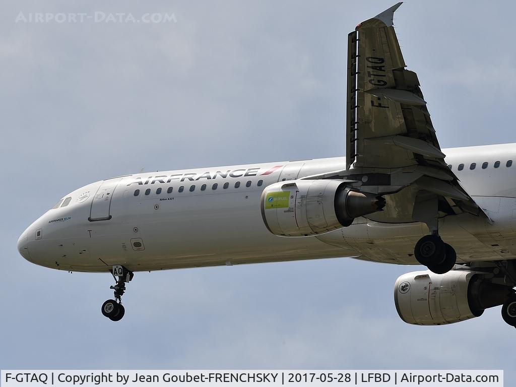 F-GTAQ, 2008 Airbus A321-211 C/N 3399, AF6262 from Paris Orly, cfm56-5B4/P 