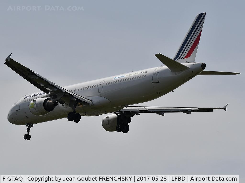 F-GTAQ, 2008 Airbus A321-211 C/N 3399, AF6262 from Paris Orly, cfm56-5B4/P 