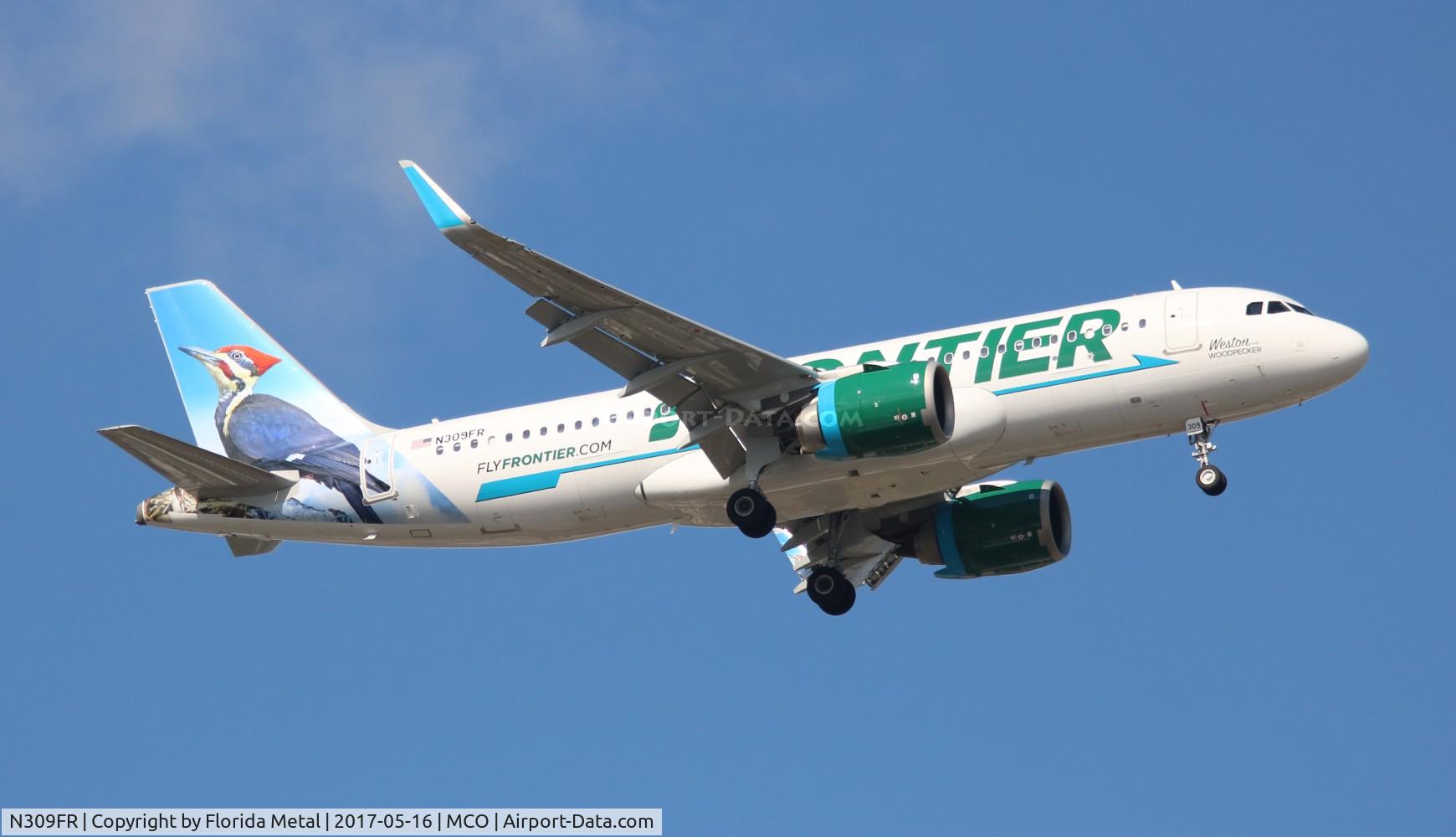 N309FR, 2017 Airbus A320-251N C/N 7555, Weston