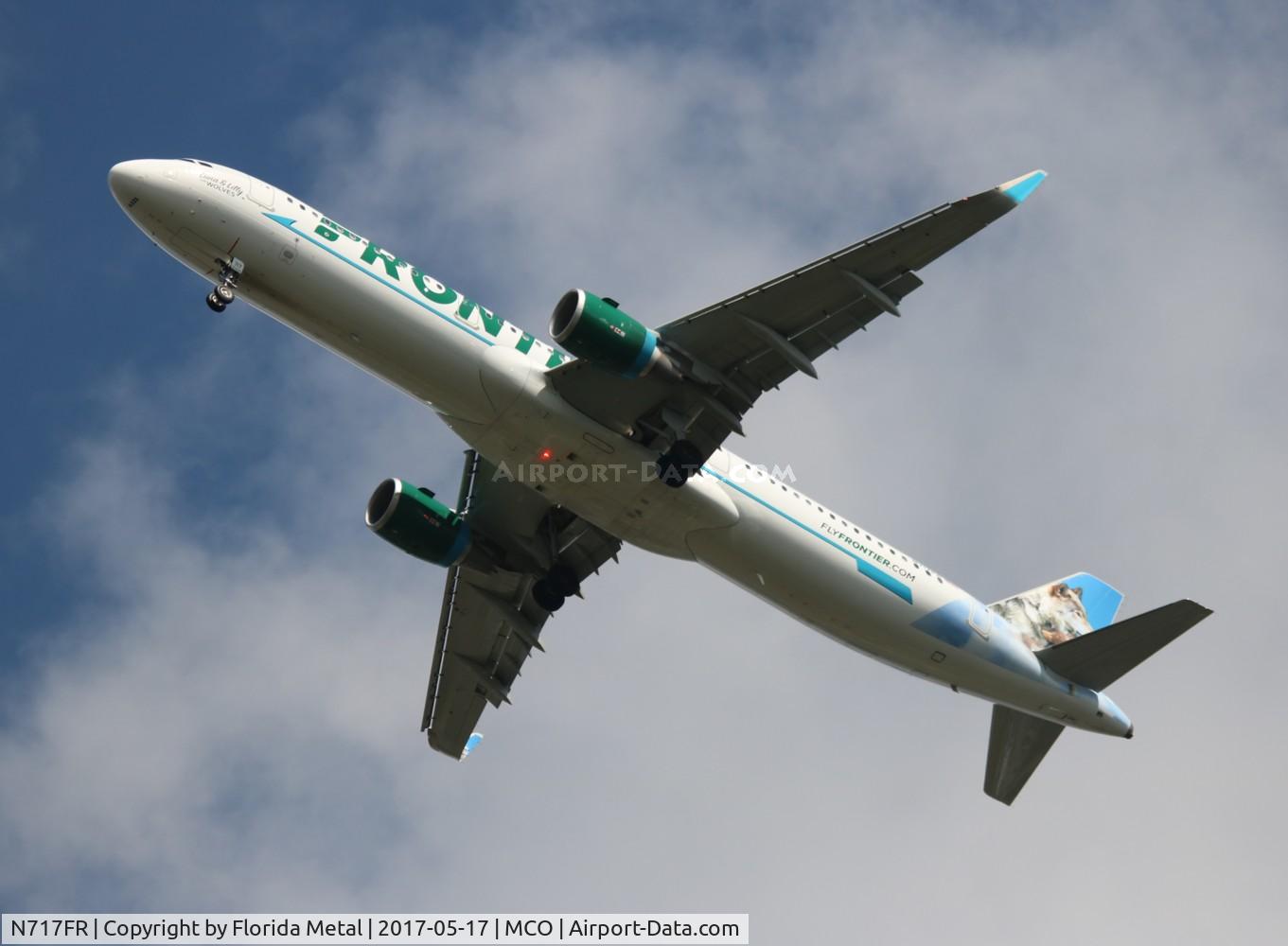 N717FR, 2017 Airbus A321-211 C/N 7536, Luna and Lily Wolves