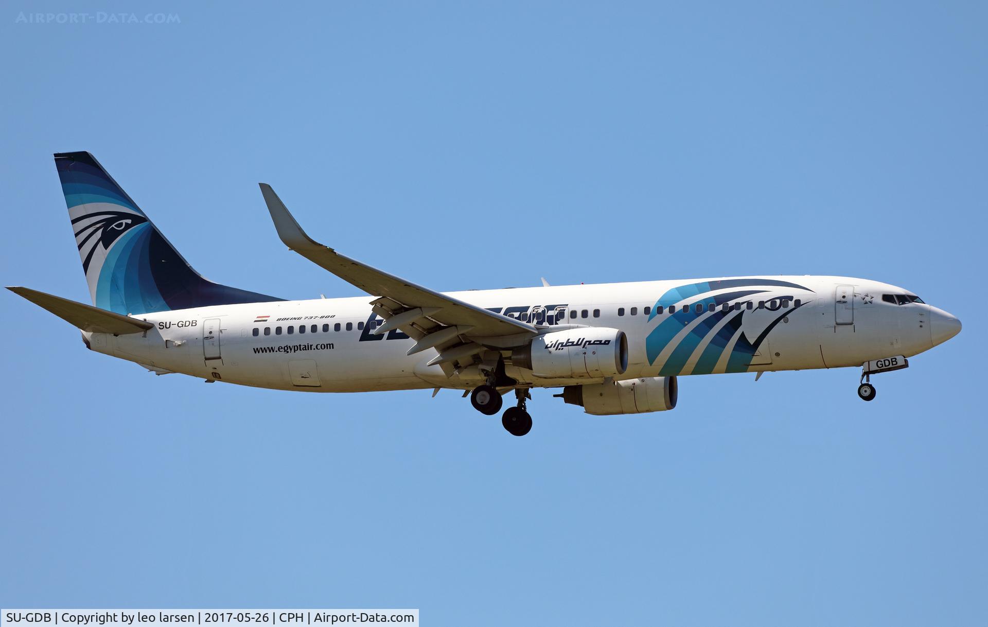 SU-GDB, 2009 Boeing 737-866 C/N 35567, Copenhagen 26.5.2017