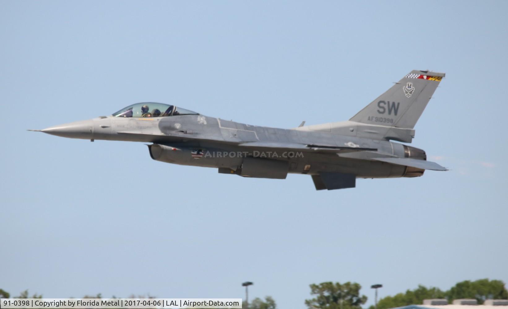 91-0398, 1993 General Dynamics F-16C Fighting Falcon C/N CC-86, F-16C