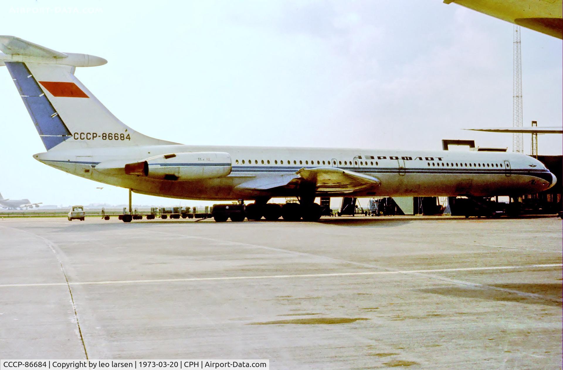 CCCP-86684, 1969 Ilyushin IL-62 C/N 9 05 04, Copenhagen 20.3.1973