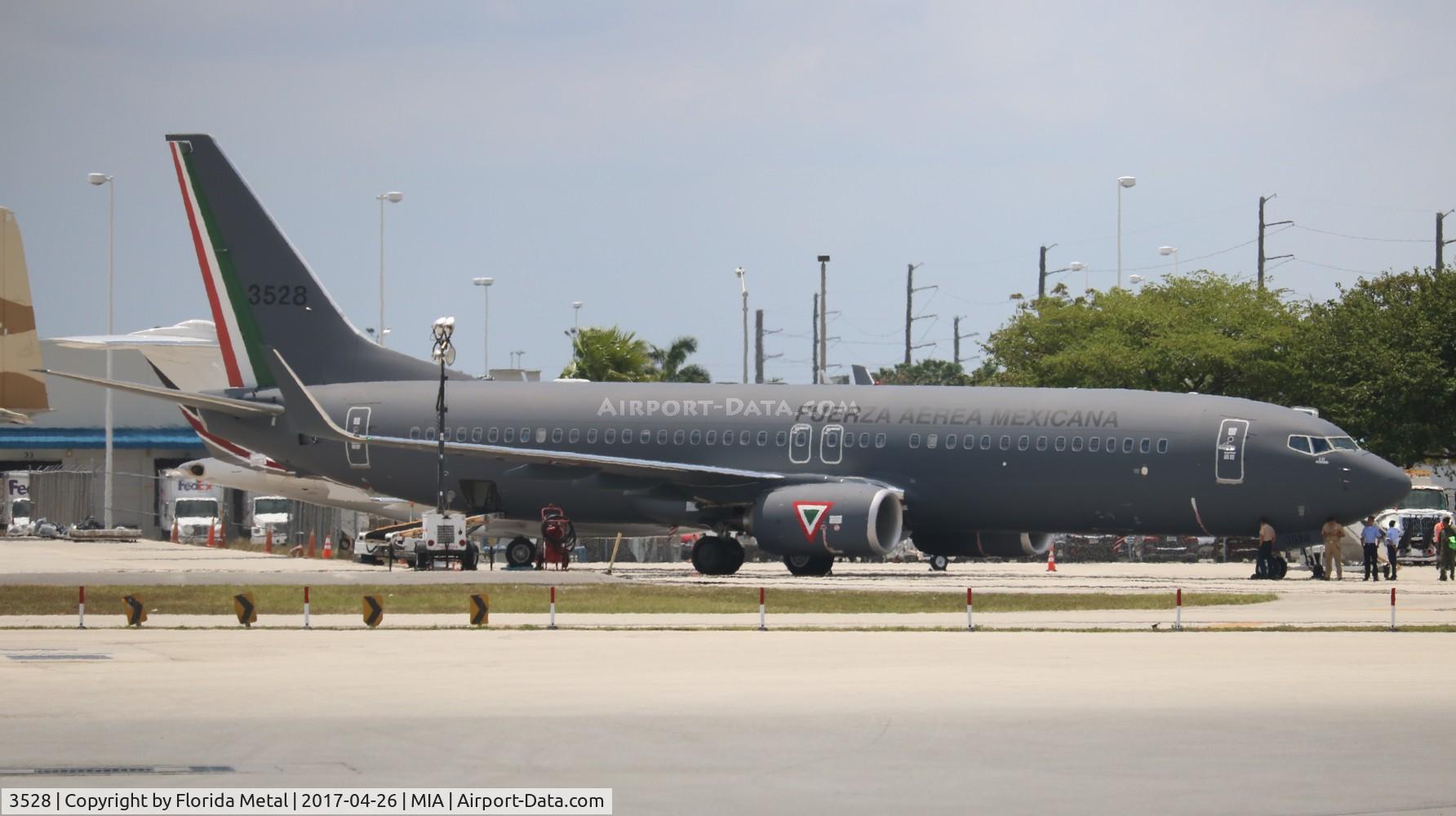 3528, 2017 Boeing 737-800 C/N 63325, Mexican Air Force 737-800