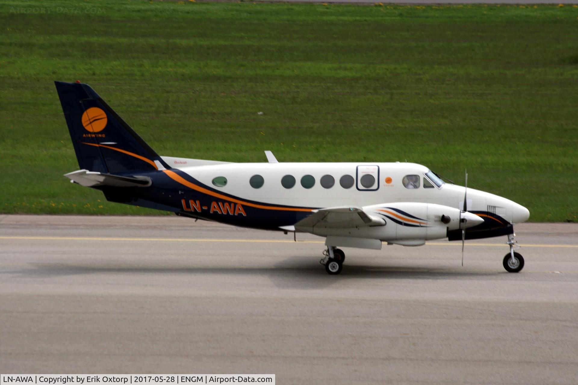 LN-AWA, 1975 Beech A100 King Air C/N B-213, LN-AWA in OSL