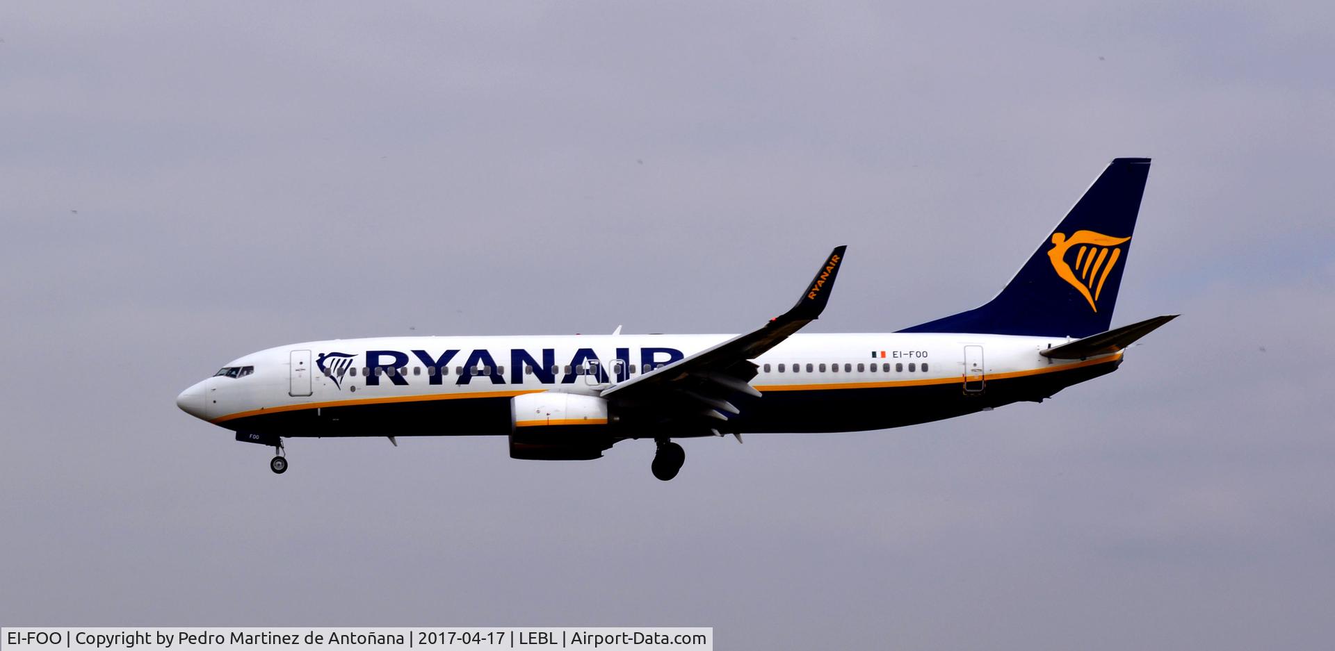 EI-FOO, 2016 Boeing 737-8AS C/N 44724, El Prat  -  Barcelona  -  España