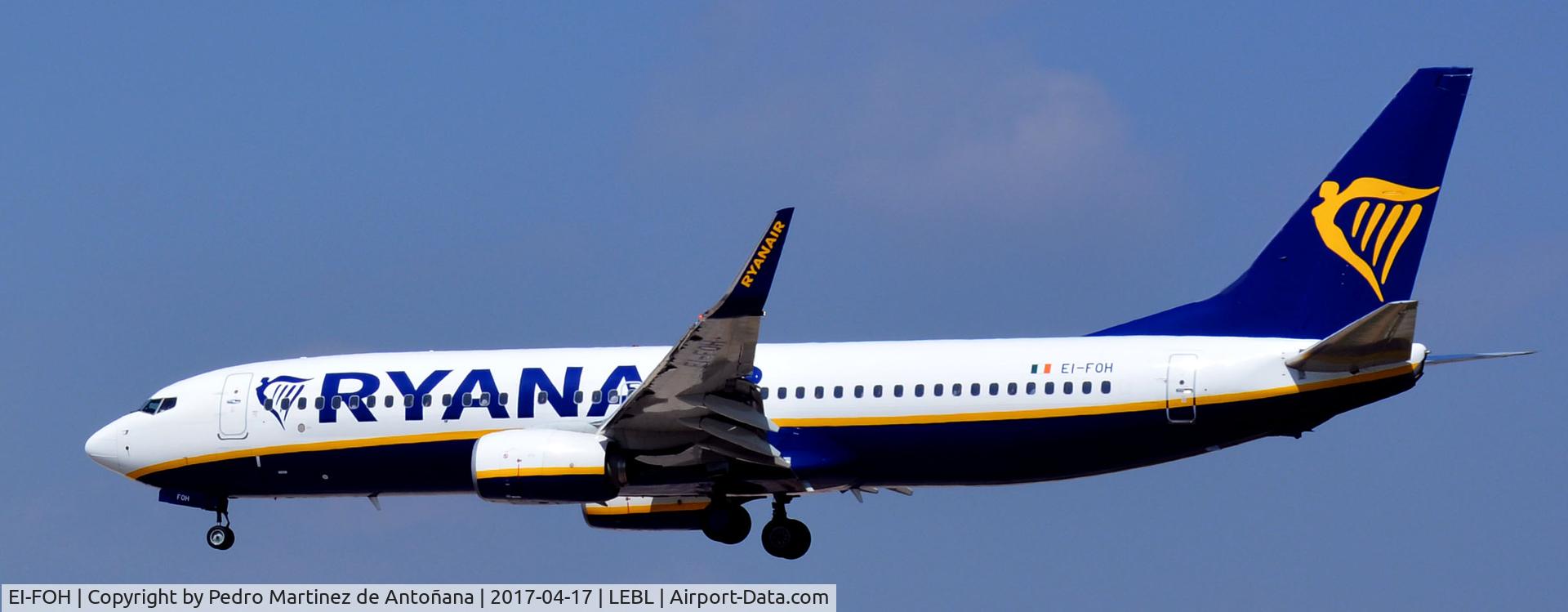 EI-FOH, 2016 Boeing 737-8AS C/N 44717, El Prat  -  Barcelona  -  España