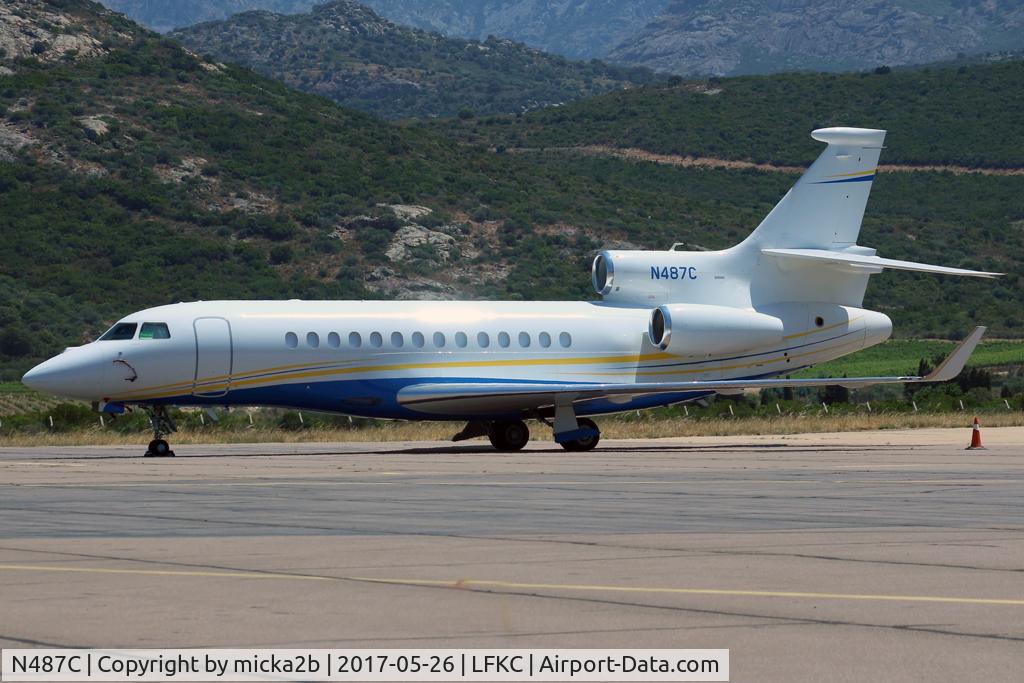 N487C, 2013 Dassault 7X C/N 221, Parked