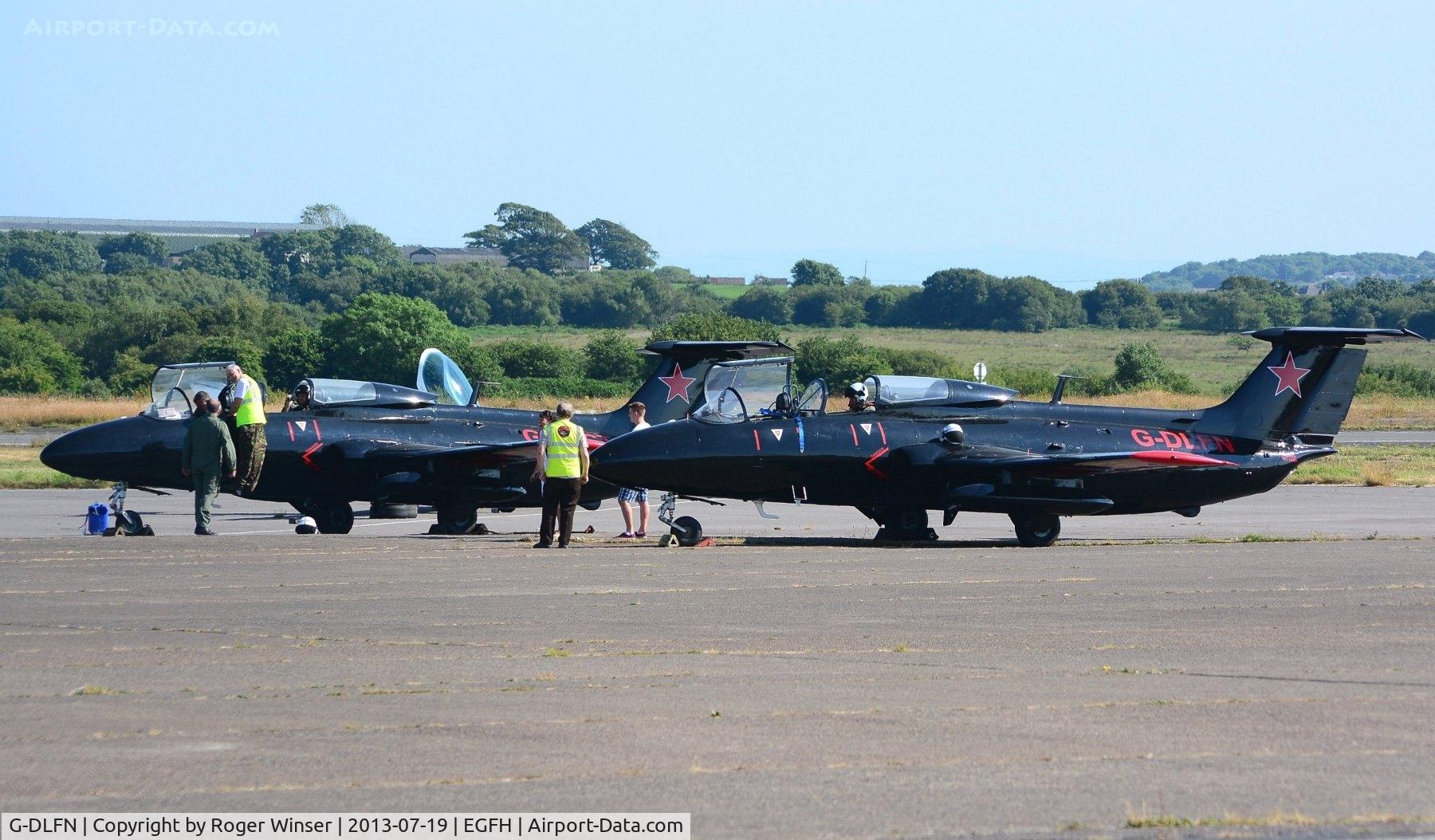 G-DLFN, 1972 Aero L-29 Delfin C/N 294872, G-DLFN (Rebel 1) with Rebel 2 (G-BYCT).
