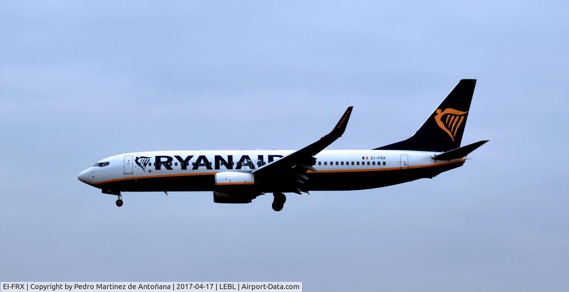 EI-FRX, 2016 Boeing 737-8AS C/N 44746, El Prat  -  Barcelona  -  España