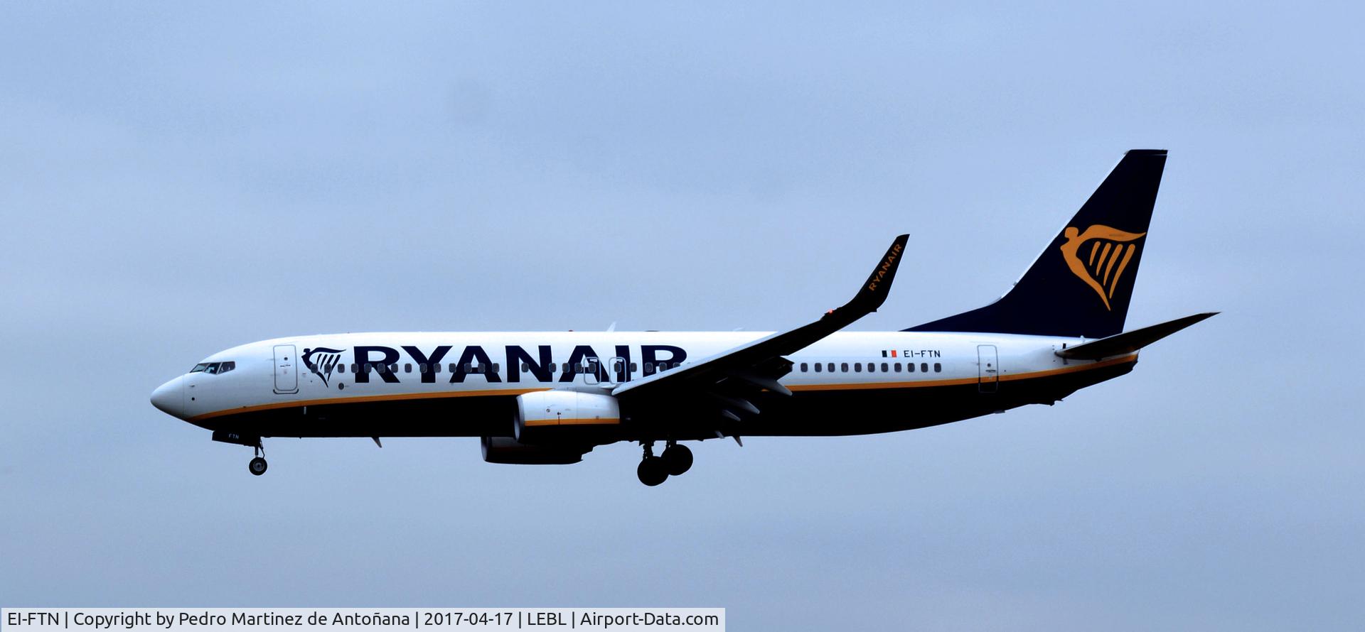 EI-FTN, 2016 Boeing 737-8AS C/N 44764, El Prat  -  Barcelona  -  España