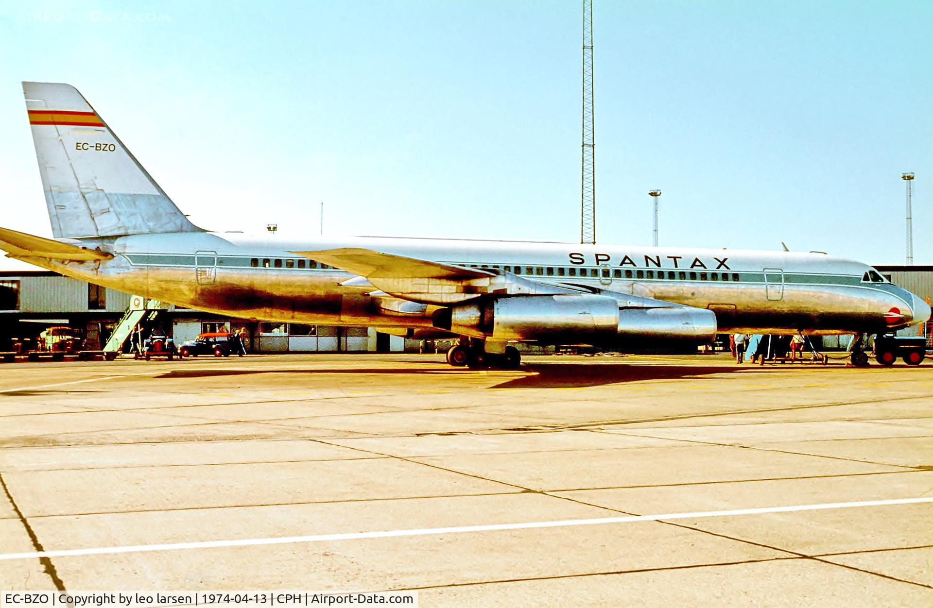 EC-BZO, 1962 Convair CV-990-30A-5 Coronado C/N 301030, Copenhagen 13.4.1974