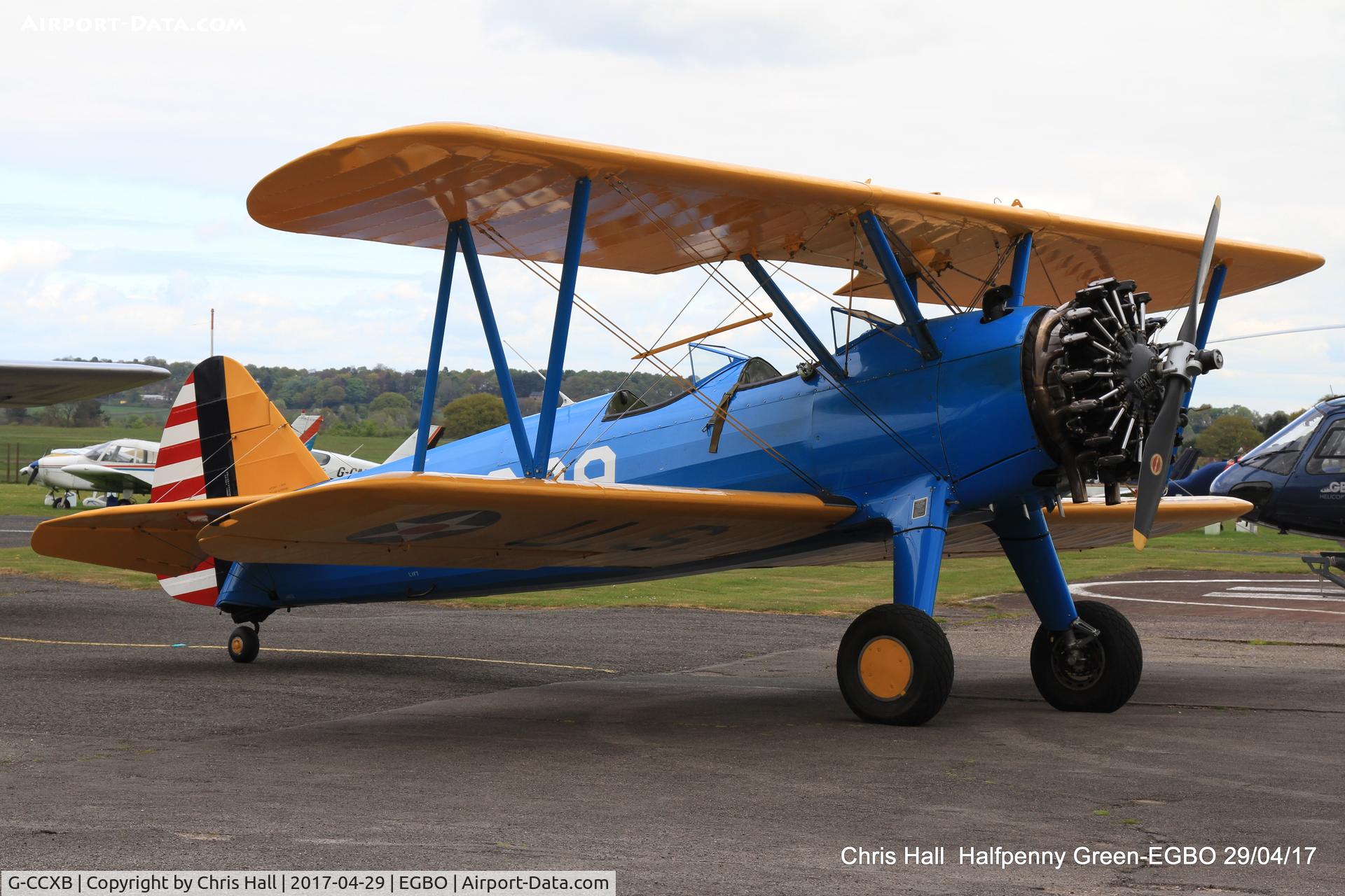 G-CCXB, 1942 Boeing A75L3 C/N 75-7854, at the Radial & Trainer fly-in