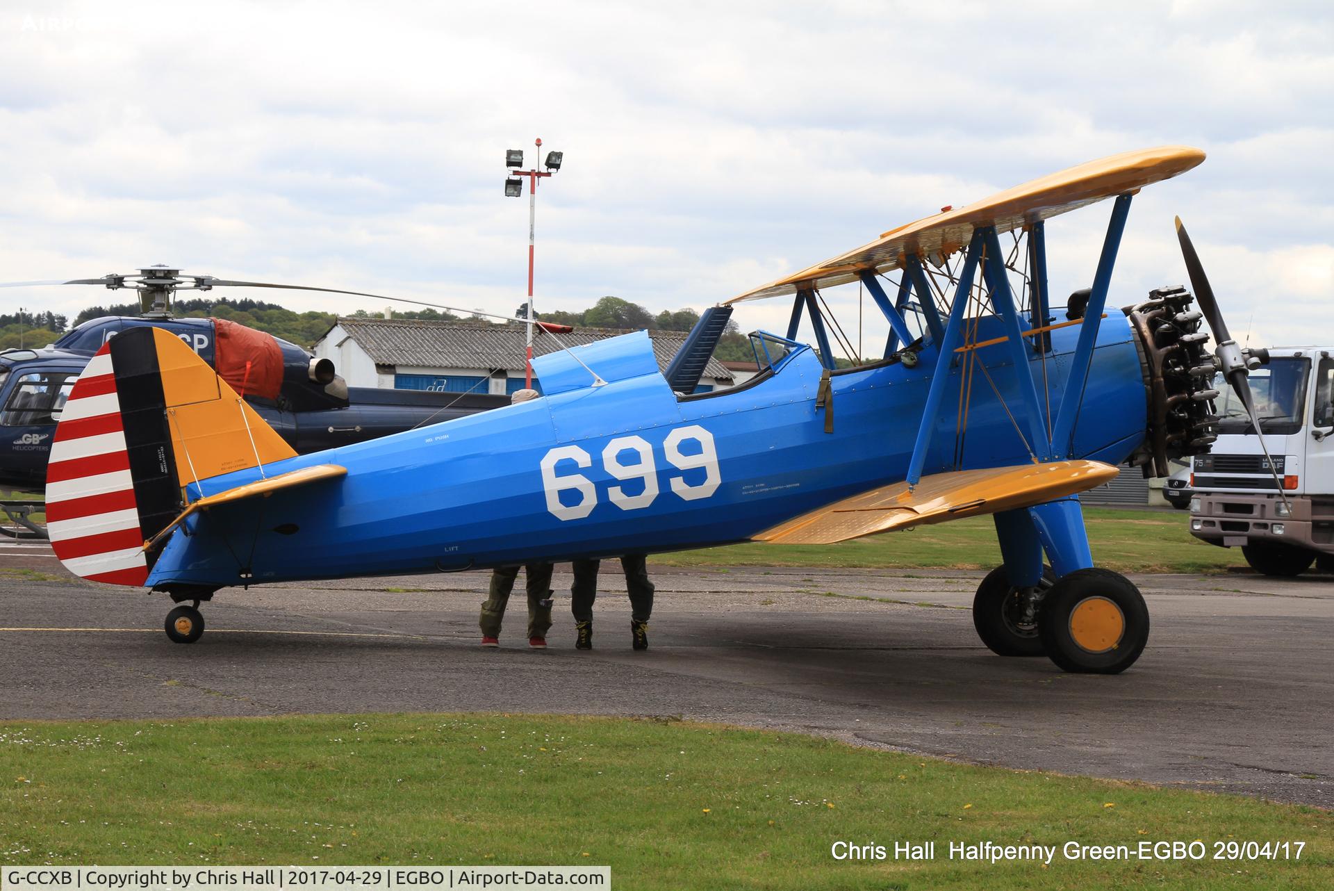 G-CCXB, 1942 Boeing A75L3 C/N 75-7854, at the Radial & Trainer fly-in