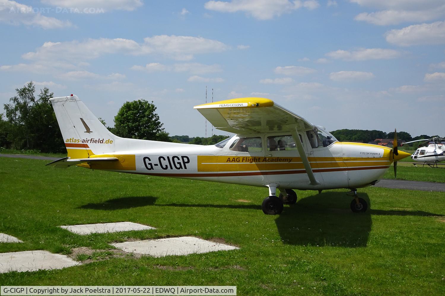 G-CIGP, 1978 Reims F172N Skyhawk C/N 1743, G-CIGP of AAG Flight Academy at Ganderkesee