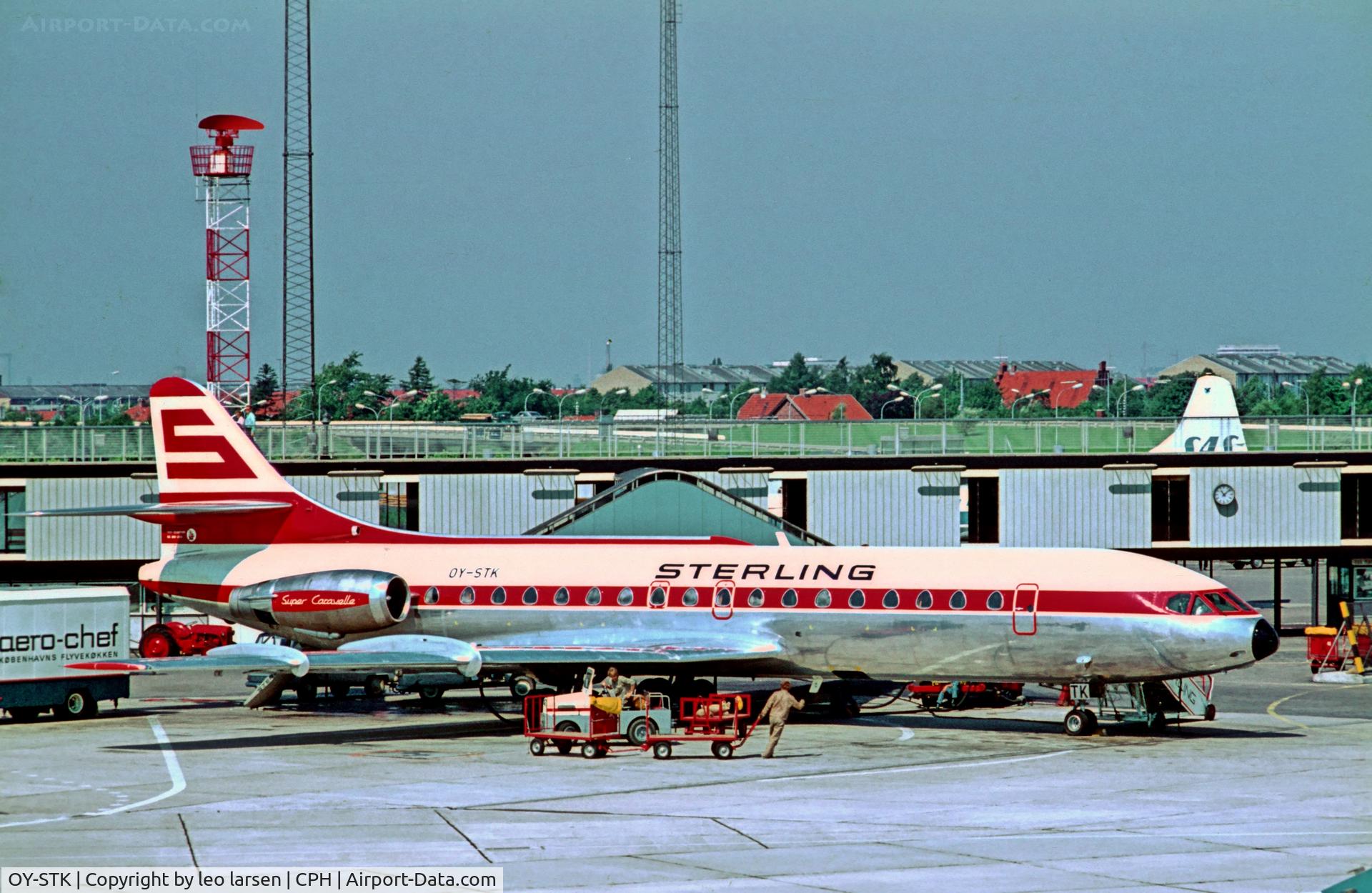 OY-STK, 1970 Aerospatiale SE-210 Caravelle 10B3 Super B C/N 266, Copenhagen 1973