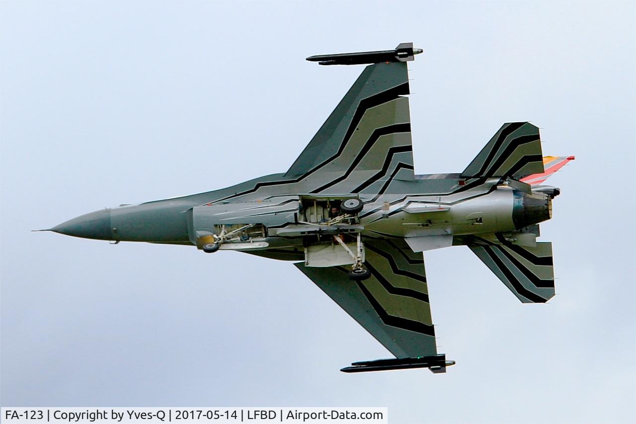 FA-123, SABCA F-16AM Fighting Falcon C/N 6H-123, Belgian Air Force SABCA F-16AM Fighting Falcon, On display, Bordeaux-Mérignac Air Base 106  (LFBD-BOD) Open day 2017